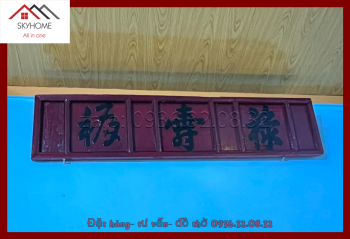 Hoành phi câu đối nhà thờ họ Đinh chữ phúc- lộc- thọ